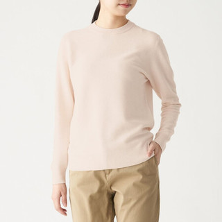 MUJI 无印良品 BAC75A0S 女士圆领针织衫 象牙色 XL