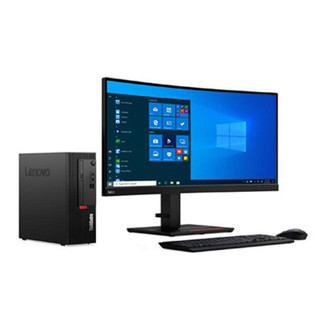 Lenovo 联想 ThinkCentre K70 23英寸 商用台式机 黑色(酷睿i3-9100、核芯显卡、8GB、128GB SSD+1TB HDD、风冷)