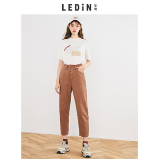 LEDIN 乐町 CWHA931010 女款高腰牛仔裤