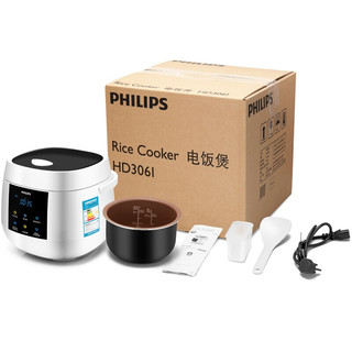 PHILIPS 飞利浦 HD3061 电饭煲 2L 白色