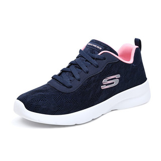 SKECHERS 斯凯奇 Dynamight 2.0 女子休闲运动鞋 12963-NVPK 海军蓝 35