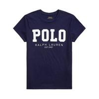 RALPH LAUREN 拉尔夫·劳伦 女士圆领短袖T恤 WMPOKNINCU20006 海军蓝 L