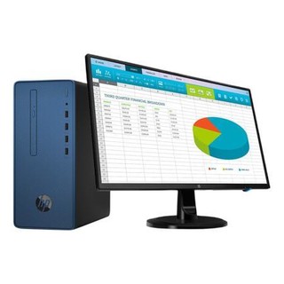 HP 惠普 218 Pro G5 奔腾版 23.8英寸 商用台式机 蓝色 (奔腾G5400、核芯显卡、4GB、1TB HDD、风冷)