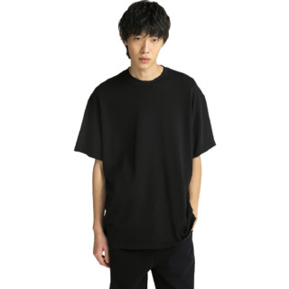 nice rice 男士纯棉短袖T恤 NDX02025 煤石黑 L