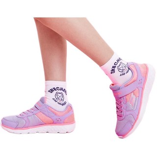 SKECHERS 斯凯奇 GO RUN 400 SPARKLE SPRINTERS 女童休闲运动鞋 81358L/LVPK 薰衣草色/粉红色 30码