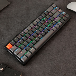 keychron K6 68键 蓝牙双模无线机械键盘 黑色 佳达隆G轴茶轴 RGB 铝框