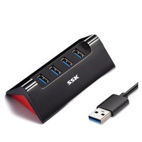 SSK 飚王 SHU835 USB3.0 扩展坞 四合一 1m 黑色