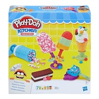 PLUS会员：Hasbro 孩之宝 培乐多 彩泥黏土创意厨房系列 E0042 冰激凌甜点套装