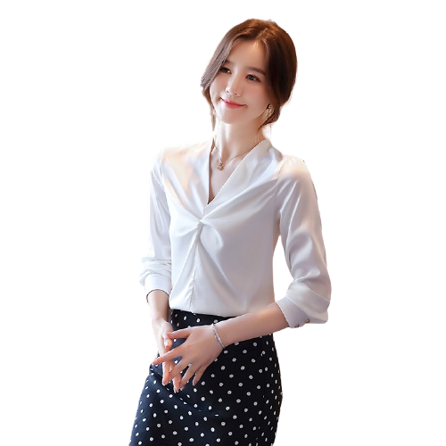 MILANYIN 米兰茵 女士衬衫 MLDM269 白色 S