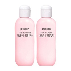 Pigeon 贝亲 日本桃子水 婴儿桃叶精华宝宝液体爽身粉痱子水爽身露200ml*2