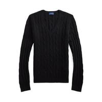 拉夫劳伦RALPH LAUREN 拉尔夫·劳伦 女士V领针织衫 WMPOSWENC020035 黑色 S