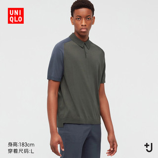 UNIQLO 优衣库 440159 +J 男士真丝棉混纺POLO衫