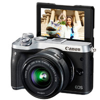 Canon 佳能 EOS M6 APS-C画幅 微单相机 银色 EF-M 15-45mm F3.5 IS STM 变焦镜头 单头套机