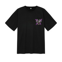 XTEP 特步 男子运动T恤 880227010309 黑水红 XL