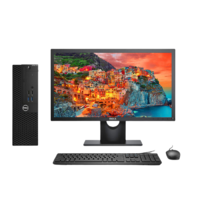 DELL 戴尔 OptiPlex 3070 SFF 九代酷睿版 21.5英寸 商务台式机 黑色 (酷睿i3-9100、核芯显卡、8GB、1TB HDD、风冷)