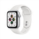 有券的上：Apple 苹果 Watch SE 智能手表 40mm GPS款 银色铝金属表壳 白色运动型表带（血氧、GPS、扬声器）