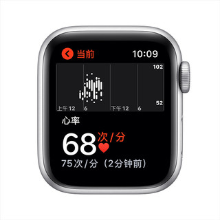 Apple 苹果 Watch SE 智能手表 40mm GPS版 银色铝金属表壳 白色运动型表带（心率、GPS、扬声器）