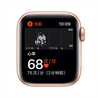 Apple 苹果 Watch SE 智能手表 40mm GPS+蜂窝版 金色铝金属表壳 粉砂色运动型表带 (GPS、心率、扬声器)