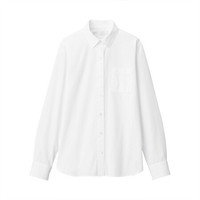 MUJI 无印良品 女士长袖衬衫 BCB01A0S 白色 XL