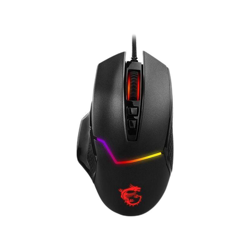 MSI 微星 Clutch GM20 有线鼠标 12400DPI RGB 黑色