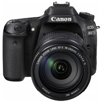 Canon 佳能 EOS 80D APS-C画幅 数码单反相机 黑色 EF-S 18-200mm F3.5 IS 长焦变焦镜头 单镜头套机