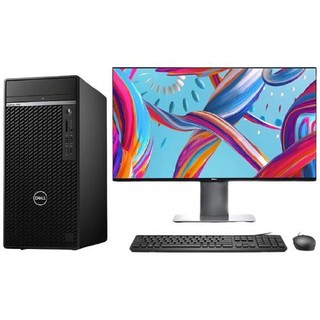 DELL 戴尔 OptiPlex 7080MT 十代酷睿版 21.5英寸 商务台式机 黑色 (酷睿i7-10700、RTX 2060 6G、16GB、1TB SSD+1TB  HDD、风冷)