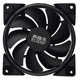 PCCOOLER 超频三 皓月 3针版 120mm 机箱散热风扇 红光