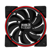 PCCOOLER 超频三 皓月 4针版 120mm 机箱散热风扇 红光