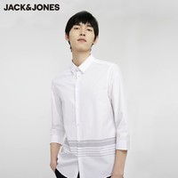 JACK JONES 杰克琼斯 219331505 男士条纹修身衬衫