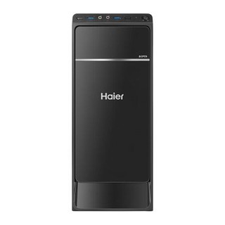 Haier 海尔 天越 D50 23.8英寸 台式机 黑色(酷睿i3-9100F 、GT720 、8GB、1TB HDD、风冷)