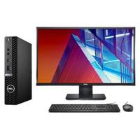 DELL 戴尔 OptiPlex 7080 MFF 十代酷睿版 27英寸 商务台式机 黑色 (酷睿i7-10700T、核芯显卡、32GB、2TB SSD、风冷)