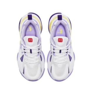 QIAODAN 乔丹 琉璃 女子休闲运动鞋 XM36200311 白色/纯净紫 38.5