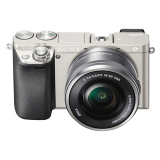 SONY 索尼 Alpha 6000L APS-C画幅 微单相机 银色 E PZ 16-50mm F3.5 OSS 变焦镜头 单头套机