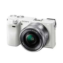 SONY 索尼 Alpha 6000L APS-C画幅 微单相机 白色 E PZ 16-50mm F3.5 OSS 变焦镜头 单头套机