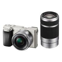 SONY 索尼 Alpha 6000L APS-C画幅 微单相机 银色 E PZ 16-50mm F3.5 OSS 变焦镜头+E 55-210mm F4.5 OSS 变焦镜头 双头套机