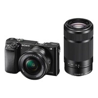 SONY 索尼 Alpha 6000L APS-C画幅 微单相机 黑色 E PZ 16-50mm F3.5 OSS 变焦镜头+E 55-210mm F4.5 OSS 变焦镜头 双头套机