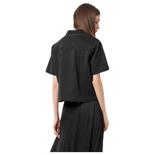 Calvin Klein Jeans 卡尔文·克莱恩牛仔 女士短袖POLO衫 J214732 黑色 L