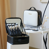 朗颜品牌专业化妆包便携女韩版旅行护肤品化妆收纳盒洗漱包多功能整理盒纹绣工具箱大容量手提式化妆师专用