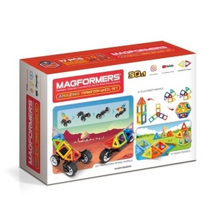 MAGFORMERS 麦格弗 磁力片 拼搭积木玩具汽车系列 707019 赛车队套组