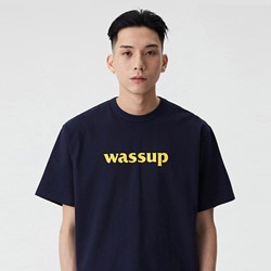 WASSUP SS21T001 logo款男女士印花T恤