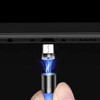 IPHOX 爱福克斯 Lightning Micro USB Type-C 磁吸数据线 1.0m 黑色