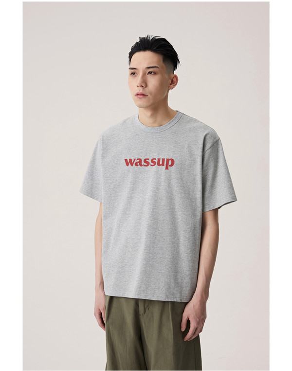 WASSUP SS21T001 logo款男女士印花T恤