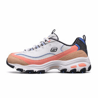 SKECHERS 斯凯奇 D'LITES系列 女子休闲运动鞋 13146/WBLO 白色/蓝色/橙色 45