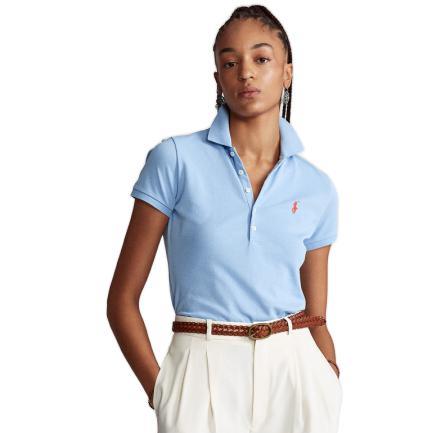 拉夫劳伦RALPH LAUREN 拉尔夫·劳伦 女士短袖POLO衫 WMPOKNINN820489 蓝色 M