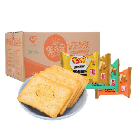 MIDUOQI 米多奇 烤香馍片组合装 4口味 50g*50包（香葱牛排味+椒盐味+吮指鸡翅味+麻辣味）