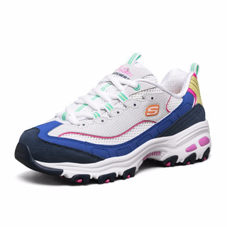 SKECHERS 斯凯奇 D'LITES系列 女子休闲运动鞋 13146/LGMT 浅灰色/多彩色 36.5