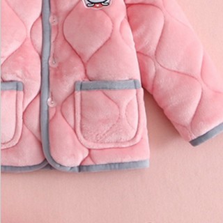 淘可鸭 8801 儿童家居服套装 纯粉色 73cm