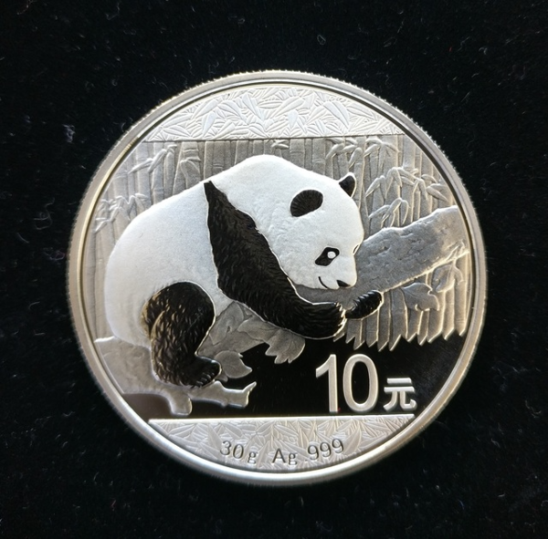 【2016年30克熊猫银币】1盎司 10元面值 40毫米