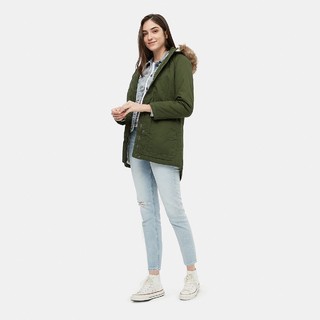 Gap 盖璞 593206ARMY JACKET GREEN V2 女士棉服