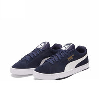 PUMA 彪马 Suede S Lace-Up 男子运动板鞋 356414-28 粗呢蓝/白/金 40.5